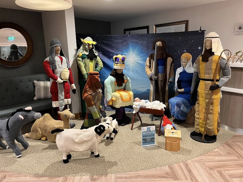 setup for our nativity