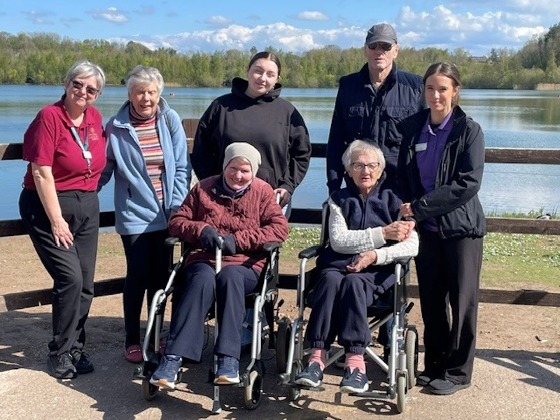 a group of our residents on a trip to astbury
